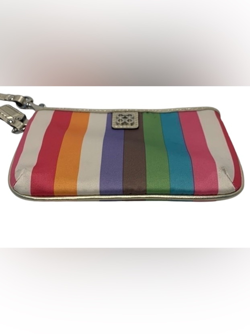 Coach 47511 Y2K Julia SP Legacy Stripe Small Wristlet (Multi) - EUC - Picture 8 of 10